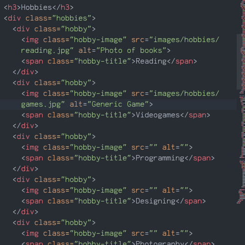 Web Design Class Code